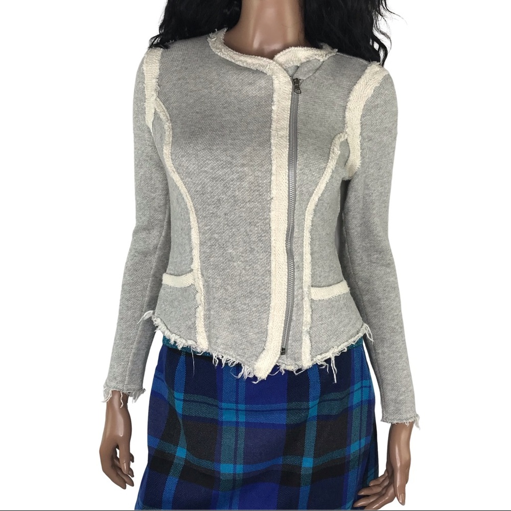 Lucky Lotus Raw Edge Moto Jacket